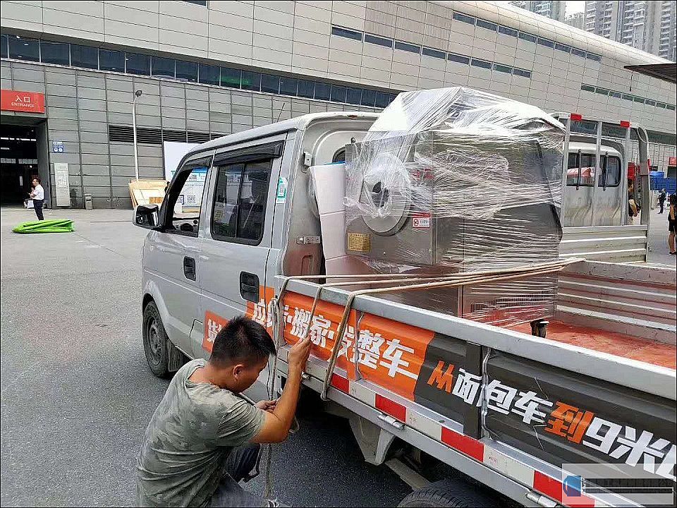合肥展会结束合肥陆总现场提货电磁炒货机一台